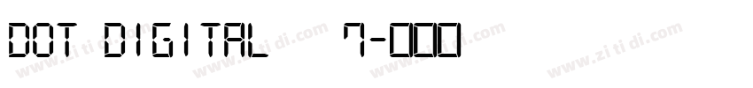 Dot Digital   7字体转换